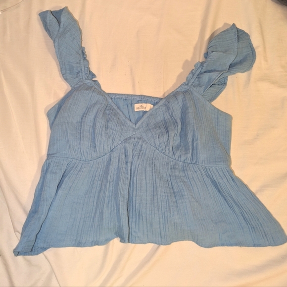 Hollister Babydoll Ruffle Top - Picture 2 of 3